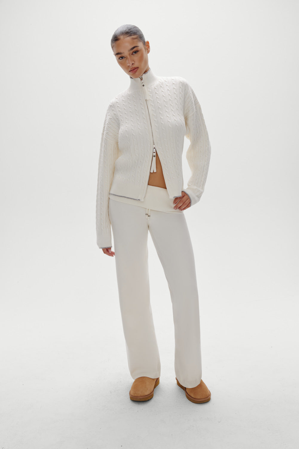 Dawson Knit Fold Over Pants - Honeymoon | Frankies Bikinis
