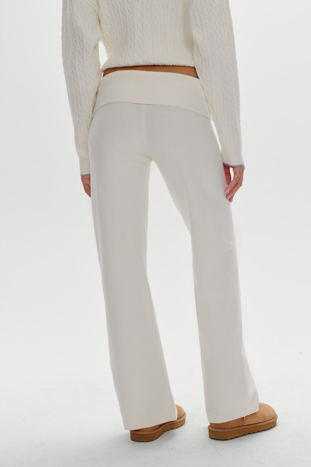 Dawson Knit Fold Over Pants - Honeymoon | Frankies Bikinis