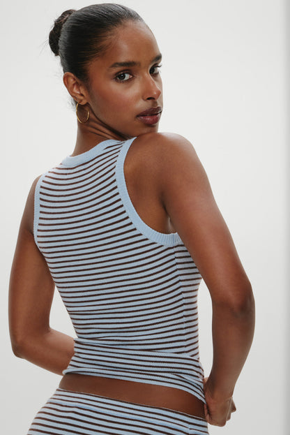 Cuddle Knit Tank Top - Montauk Stripe | Frankies Bikinis