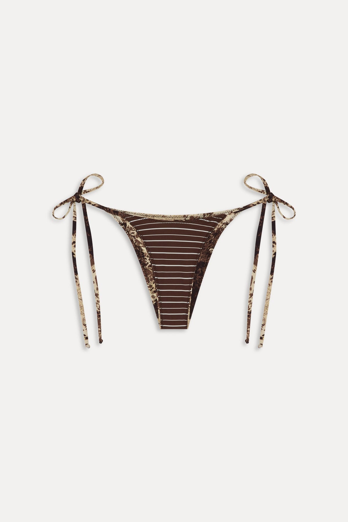 Mackenzie Reversible String Bikini Bottom - Saddle Up | Frankies Bikinis