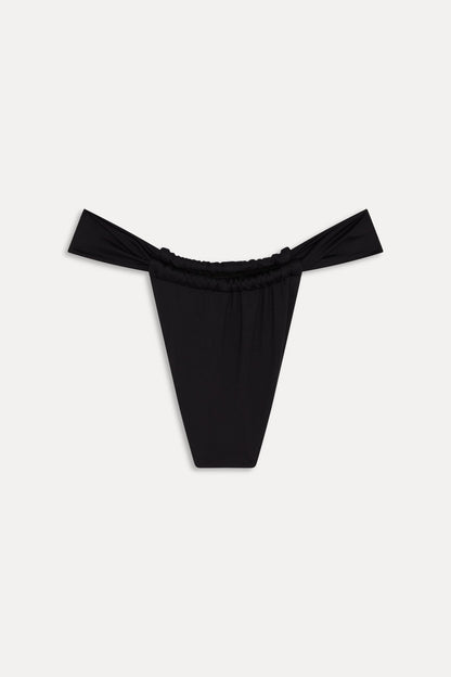 Beckett Micro Bikini Bottom - Black | Frankies Bikinis