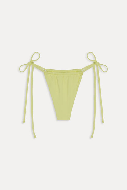 Tia Skimpy String Bikini Bottom - Yellow Mojito | Frankies Bikinis
