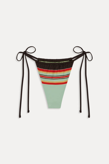 Tia Striped Skimpy Bikini Bottom - Desert Dusk | Frankies Bikinis