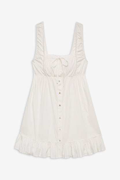 Marilyn Babydoll Dress - White | Frankies Bikinis