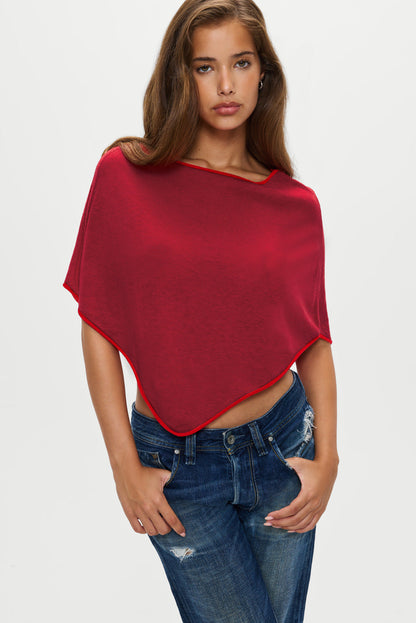 Scout Knit Poncho - Mulberry | Frankies Bikinis