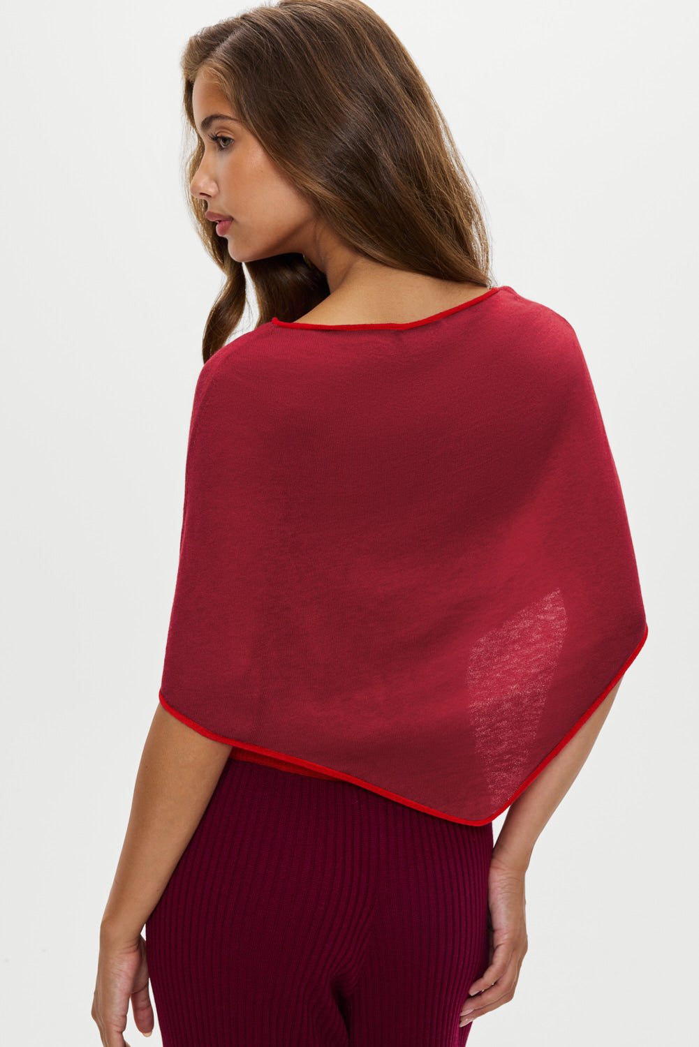 Scout Knit Poncho - Mulberry | Frankies Bikinis