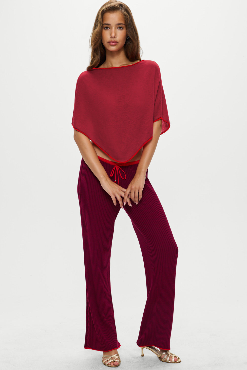 Scout Knit Poncho - Mulberry | Frankies Bikinis