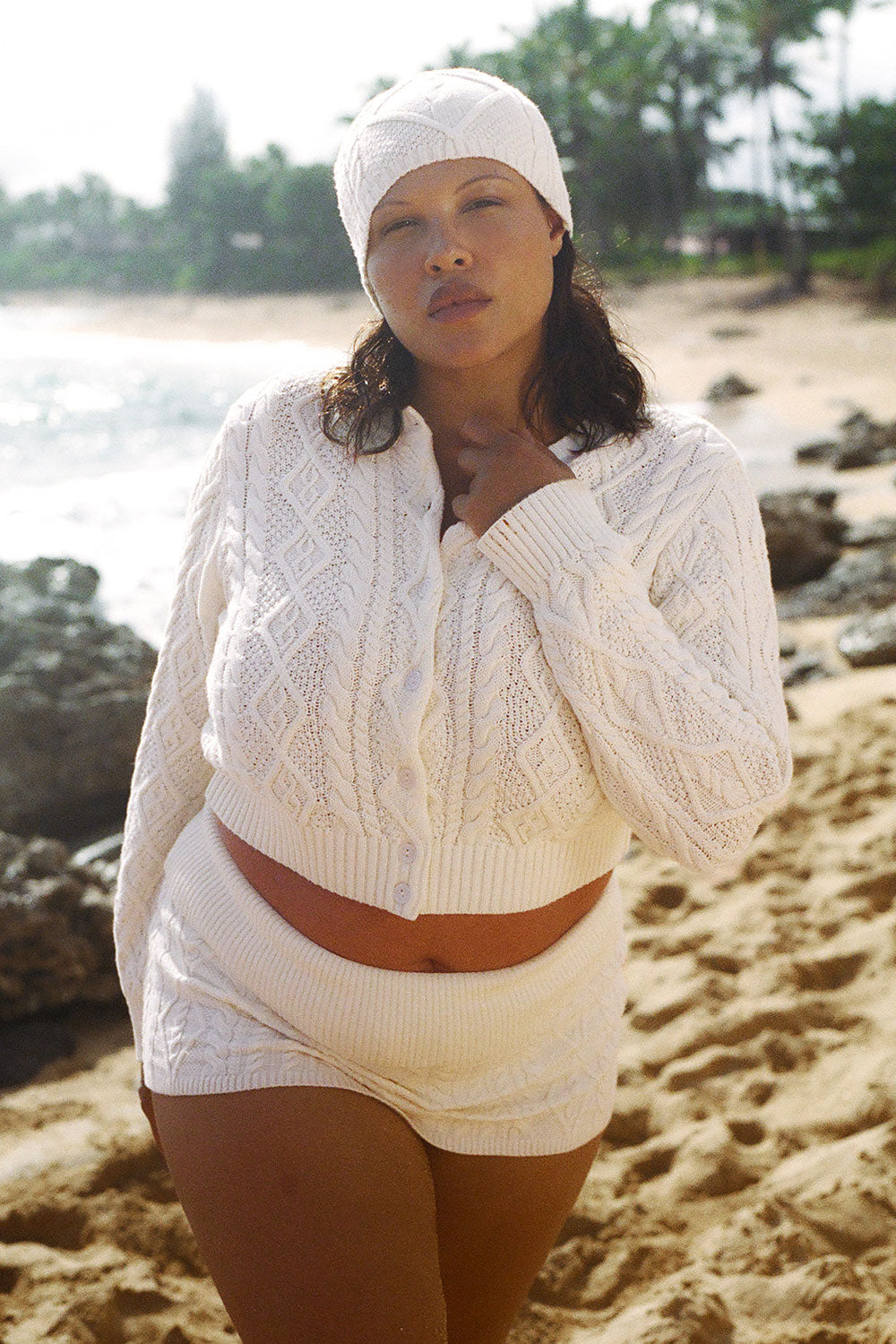 Marley Button Up Knit Cardigan - Honeymoon | Frankies Bikinis