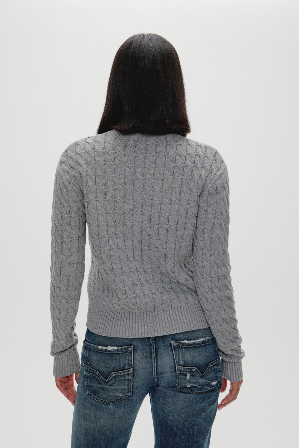 Prince Cable Knit Sweater - Cloud Cover | Frankies Bikinis