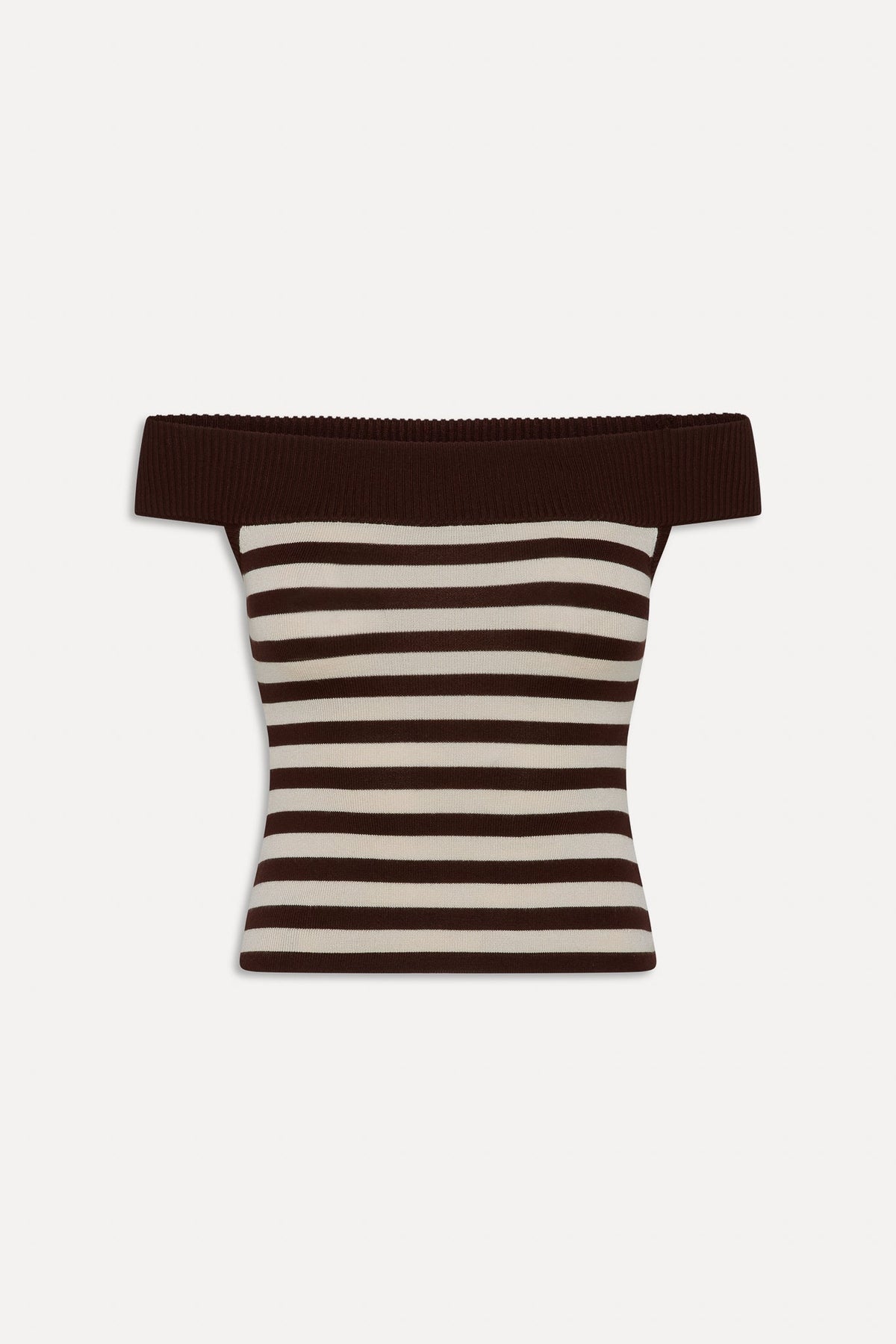 x BELLA HADID Tucker Knit Top - Cowboy Stripe | Frankies Bikinis