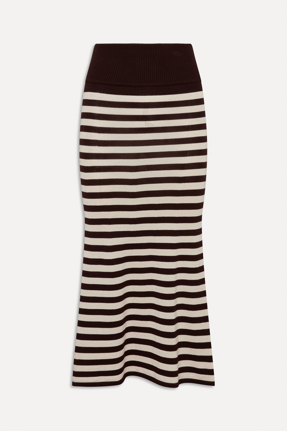 x BELLA HADID Tucker Knit Midi Skirt - Cowboy Stripe | Frankies Bikinis