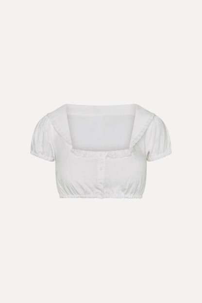 x BELLA HADID Little Miss Top - White | Frankies Bikinis