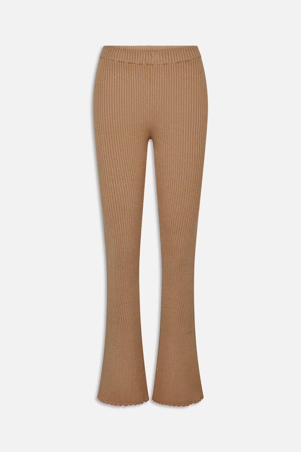 x BELLA HADID Texas Knit Pants - Caramel | Frankies Bikinis