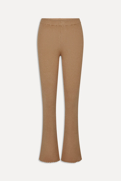 x BELLA HADID Texas Knit Pants - Caramel | Frankies Bikinis