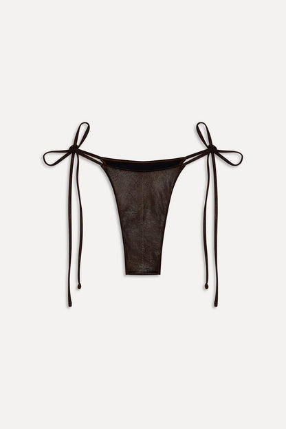 x BELLA HADID Divine Skimpy Bikini Bottom - Cocoa | Frankies Bikinis