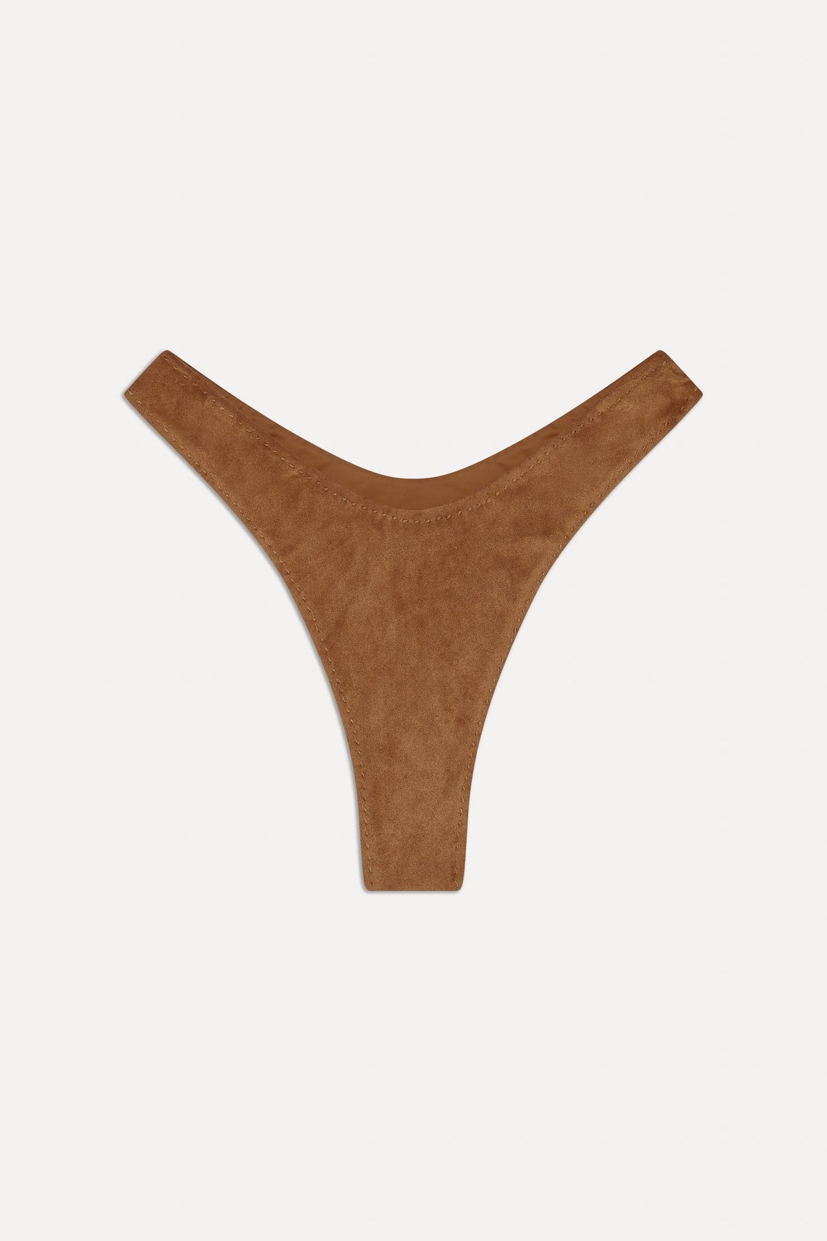 x BELLA HADID Full Moon Suede Bikini Bottom - Sunkissed Suede | Frankies Bikinis