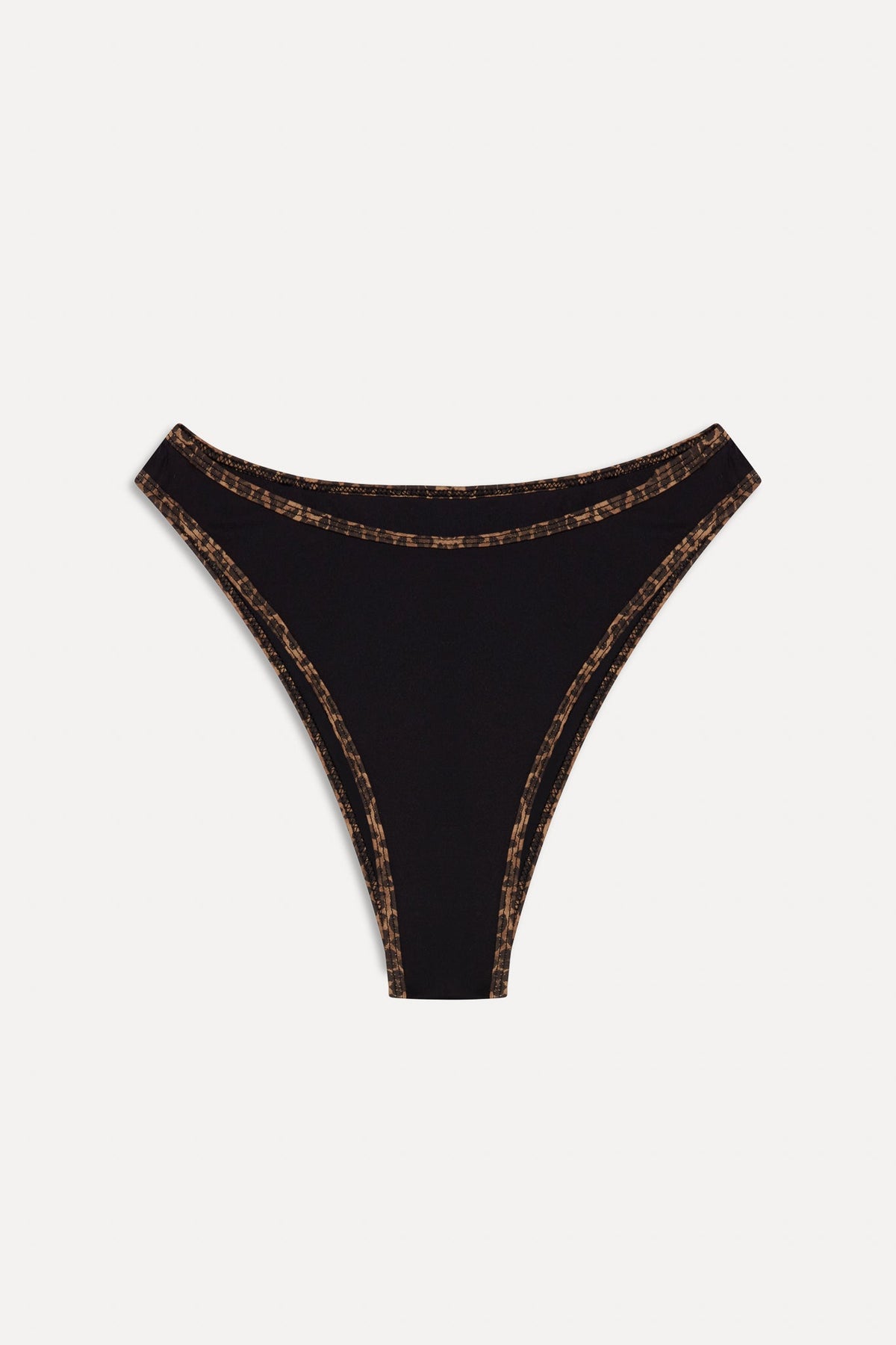 x BELLA HADID Presley High Waisted Bikini Bottom - Lucky Leopard | Frankies Bikinis