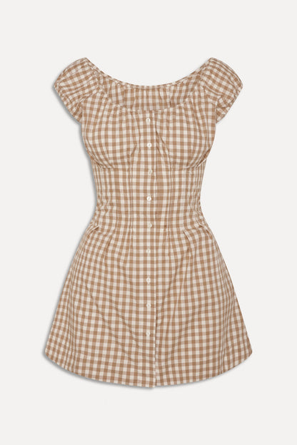 x BELLA HADID Mustang Mini Dress - Rodeo Gingham | Frankies Bikinis