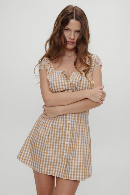 x BELLA HADID Mustang Mini Dress - Rodeo Gingham | Frankies Bikinis
