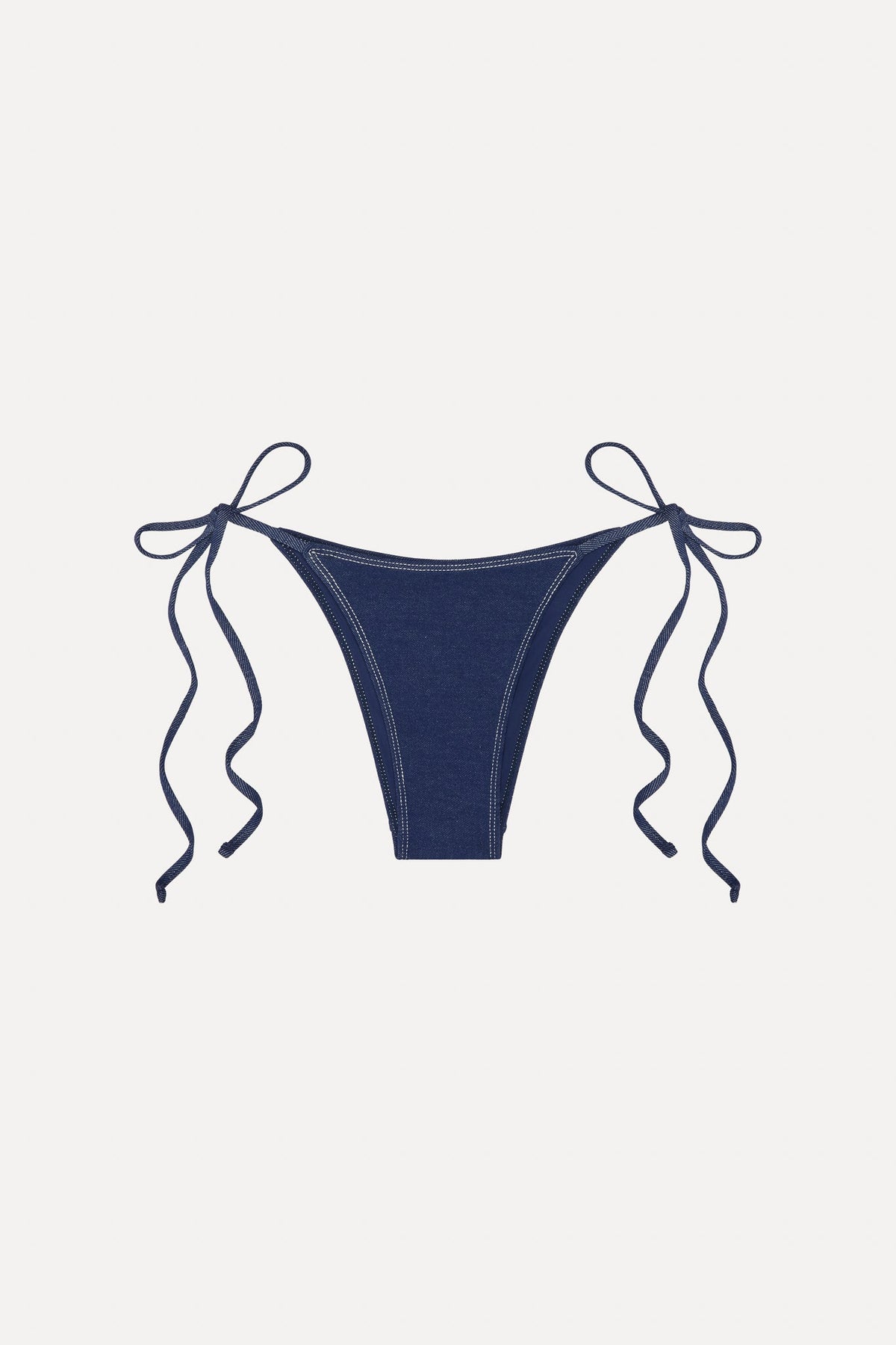 x BELLA HADID Mackenzie String Bikini Bottom - Summer Denim | Frankies Bikinis