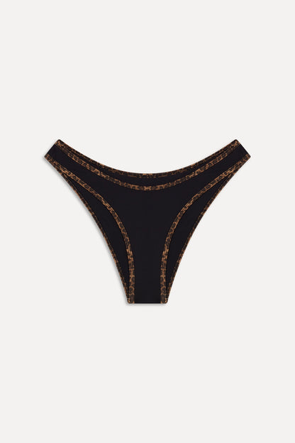 x BELLA HADID Dove Bikini Bottom - Lucky Leopard | Frankies Bikinis