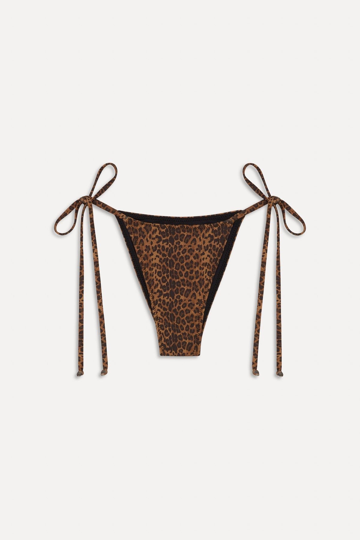 x BELLA HADID Mackenzie String Bikini Bottom - Lucky Leopard | Frankies Bikinis