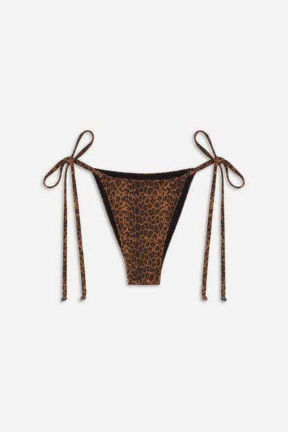 x BELLA HADID Mackenzie String Bikini Bottom - Lucky Leopard | Frankies Bikinis