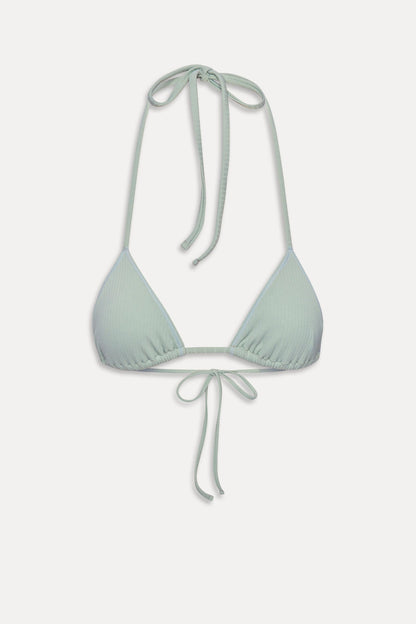 Nick Triangle Halter Bikini Top - Minty | Frankies Bikinis
