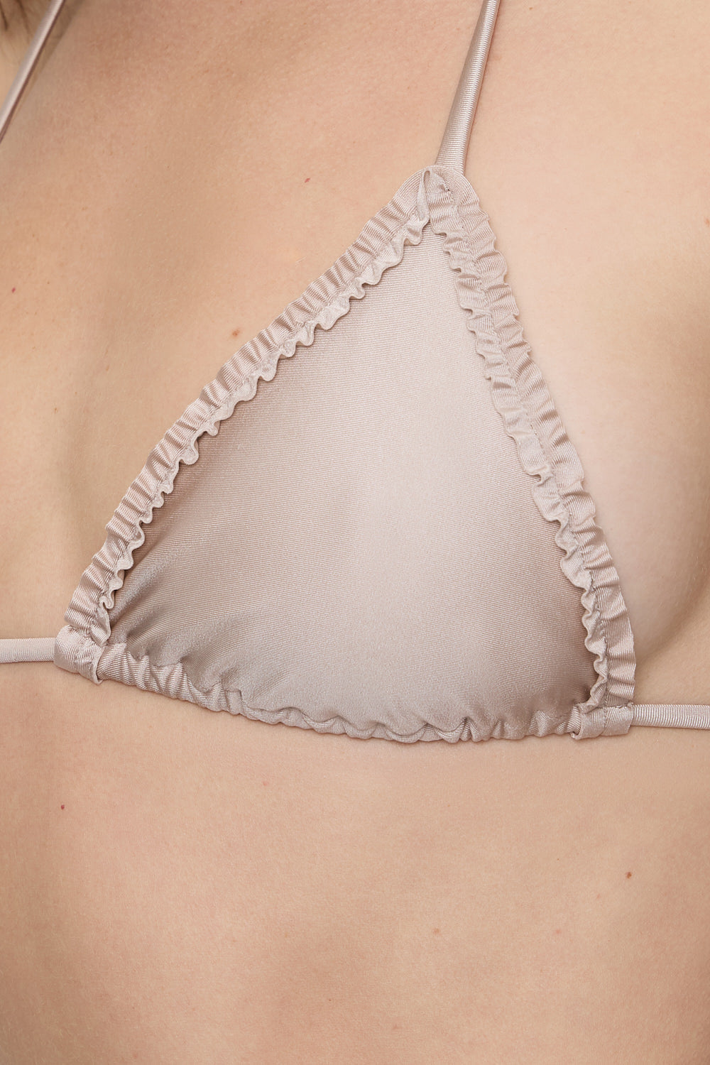 Nick Triangle Shine Bikini Top - Birthday Suit | Frankies Bikinis