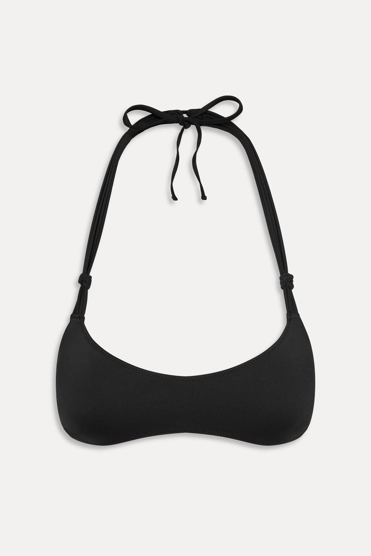 x JENNIE Hana Halter Bikini Top - Black | Frankies Bikinis