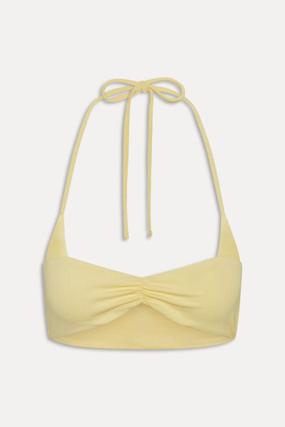 x JENNIE Astrid Ribbed Bikini Top - Honeycomb | Frankies Bikinis