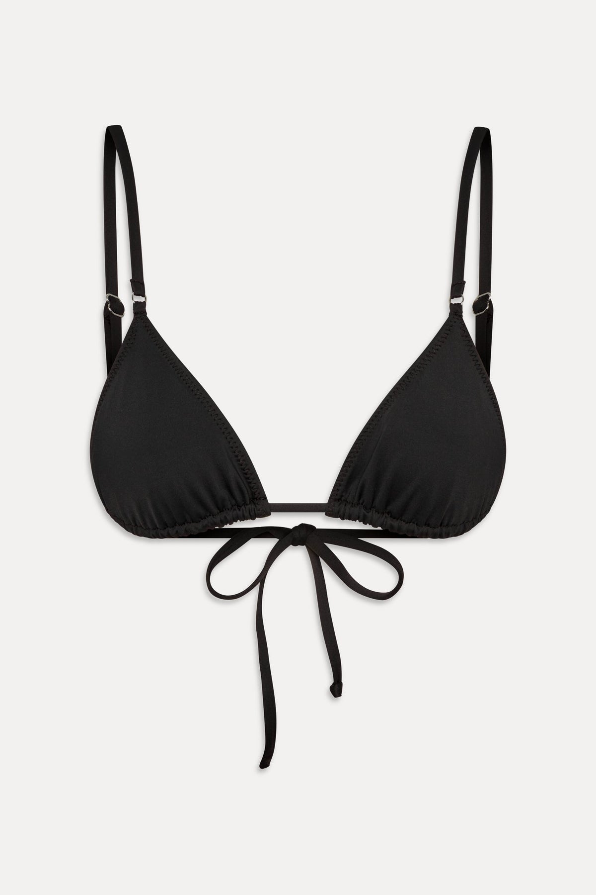 Elena Micro Triangle Bikini Top - Black | Frankies Bikinis