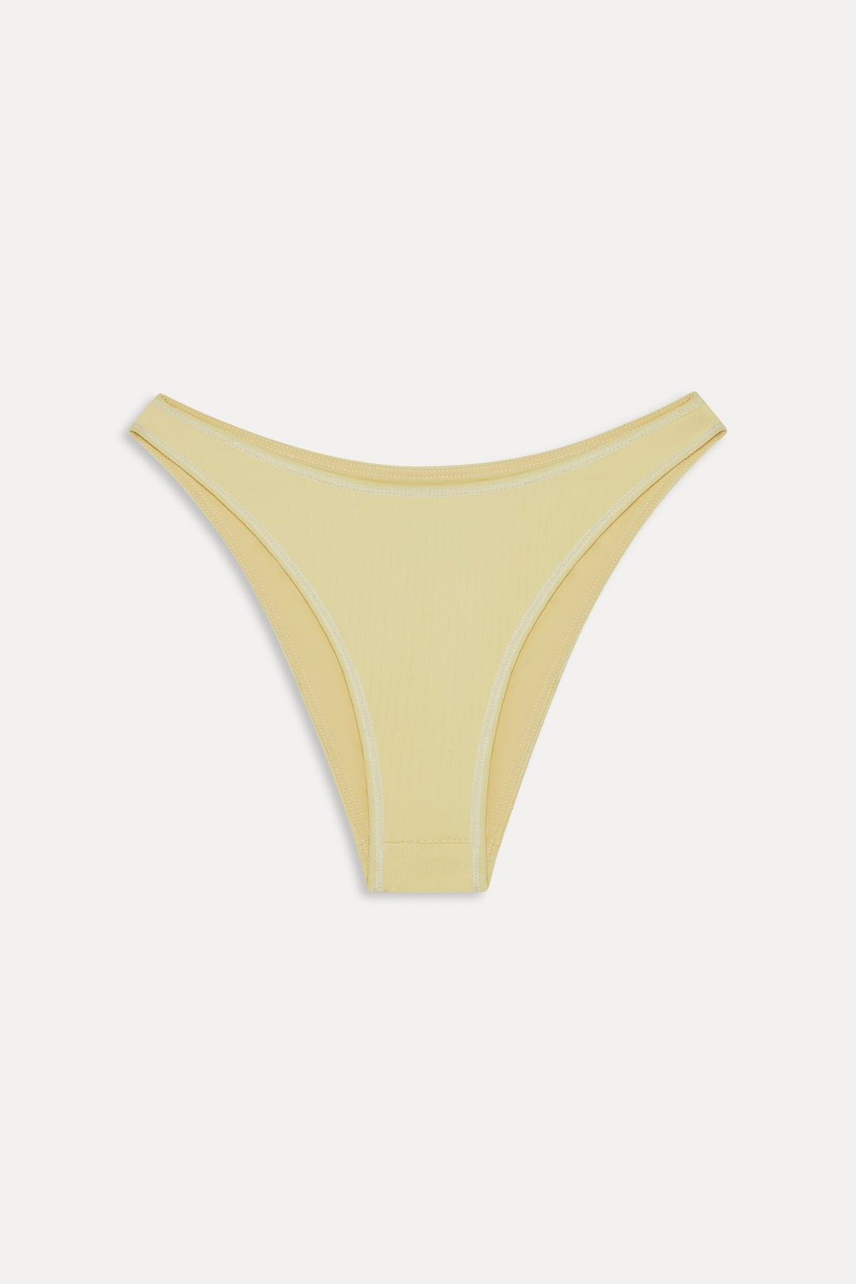 x JENNIE Dove Ribbed Bikini Bottom - Honeycomb | Frankies Bikinis