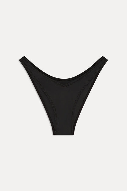 Harper Cheeky Bikini Bottom - Black | Frankies Bikinis