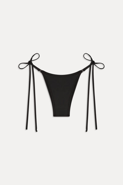 Elena Skimpy Bikini Bottom - Black | Frankies Bikinis