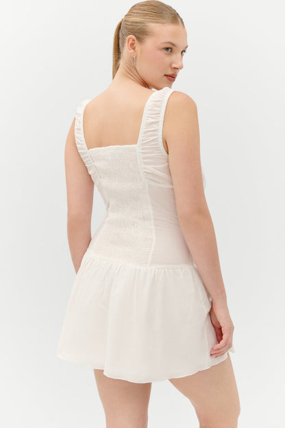 Christa Ruffle Mini Dress - Sunrose | Frankies Bikinis