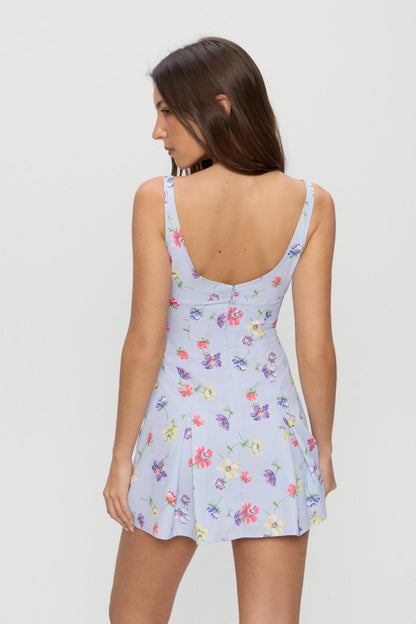 Siren Floral Mini Dress - Fresh Florals | Frankies Bikinis