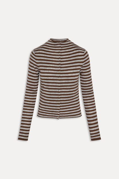 Leo Knit Button Up Cardigan - Pebble | Frankies Bikinis