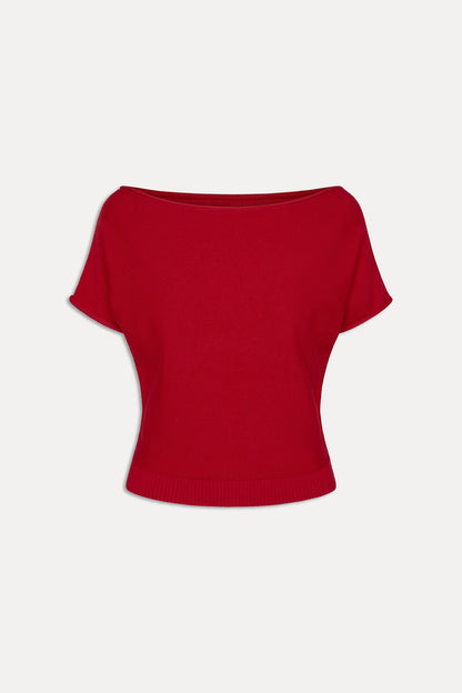 Montecito Boat Neck Knit Shirt - Heartstrings | Frankies Bikinis