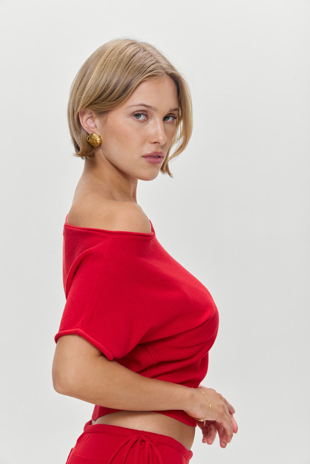 Montecito Boat Neck Knit Shirt - Heartstrings | Frankies Bikinis