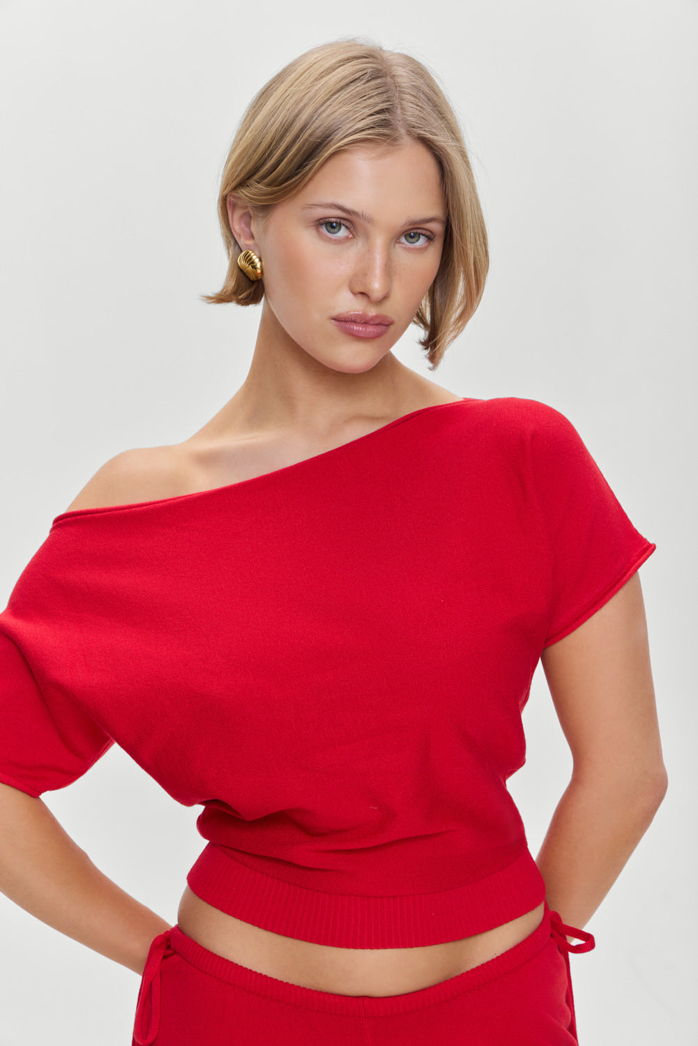 Montecito Boat Neck Knit Shirt - Heartstrings | Frankies Bikinis