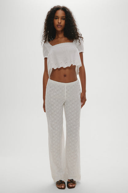Princess Eyelet Pants - Daisy Eyelet | Frankies Bikinis