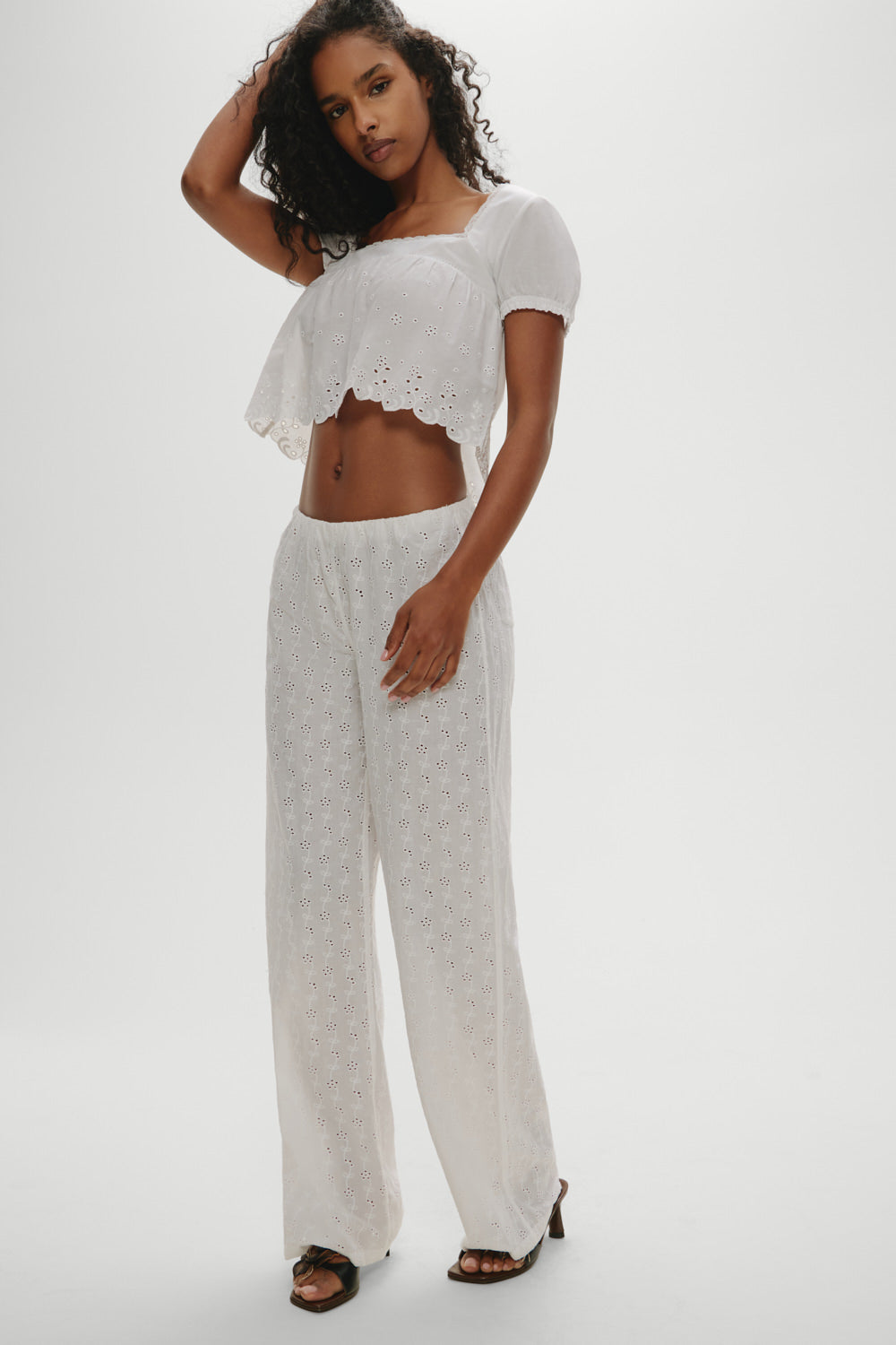 Princess Eyelet Pants - Daisy Eyelet | Frankies Bikinis