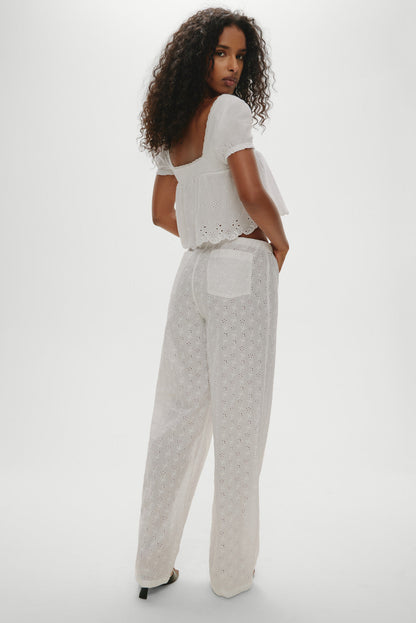 Princess Eyelet Pants - Daisy Eyelet | Frankies Bikinis