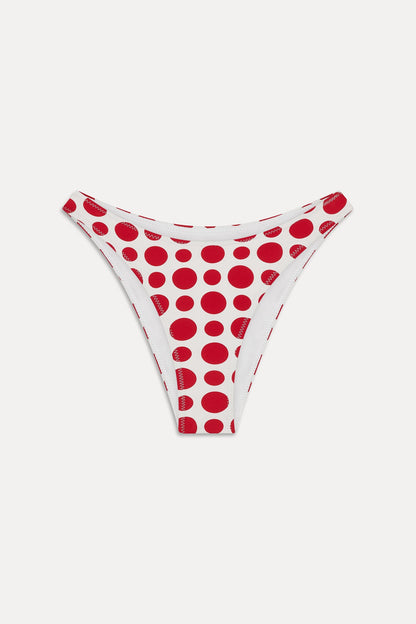 Dove Bikini Bottom - Red Dottie | Frankies Bikinis