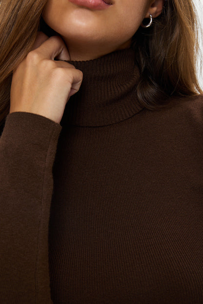 Tucker Knit Turtleneck Sweater - Amber | Frankies Bikinis