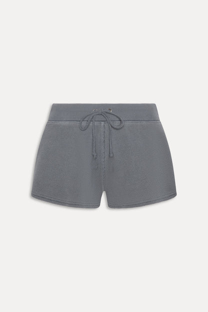 Noah Thermal Mini Shorts - Shadow Blue | Frankies Bikinis