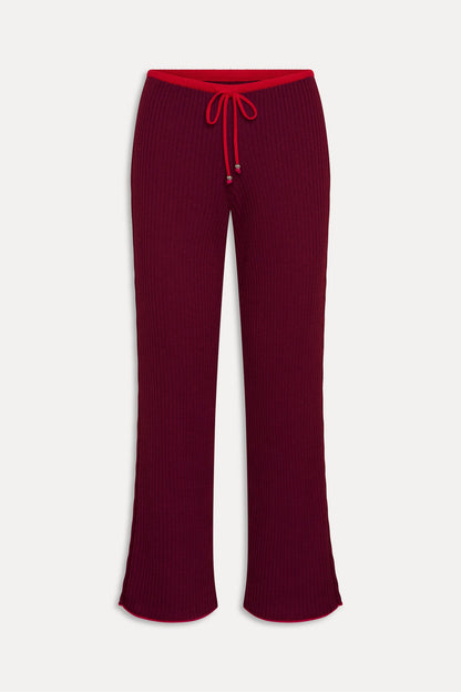 Lochlin Knit Pants - Pomegranate | Frankies Bikinis