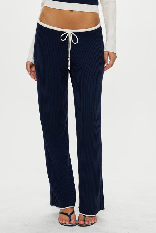 Lochlin Knit Pants - Deep Sea | Frankies Bikinis