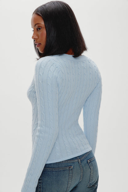 Kit V Neck Knit Sweater - Daydream | Frankies Bikinis
